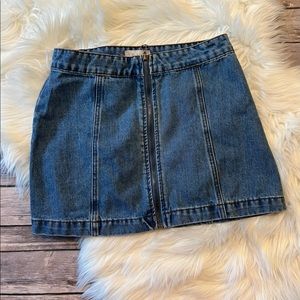Altard’d State Zip Up Micro Mini Denim Skirt XS
